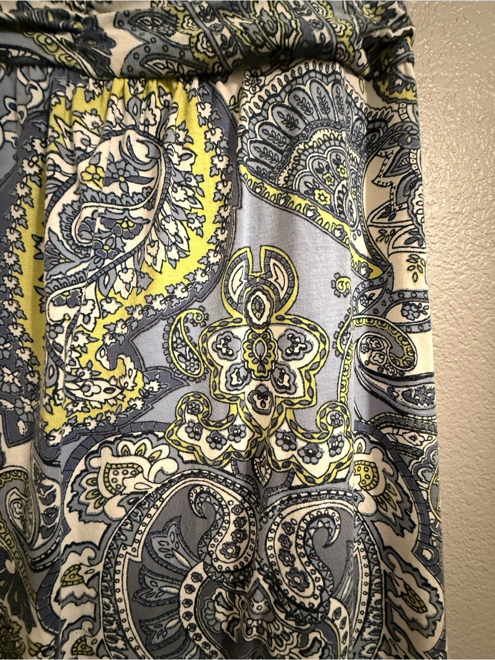 LOFT Blue and White Paisley Knit Maxi Dress - Picture 3 of 6